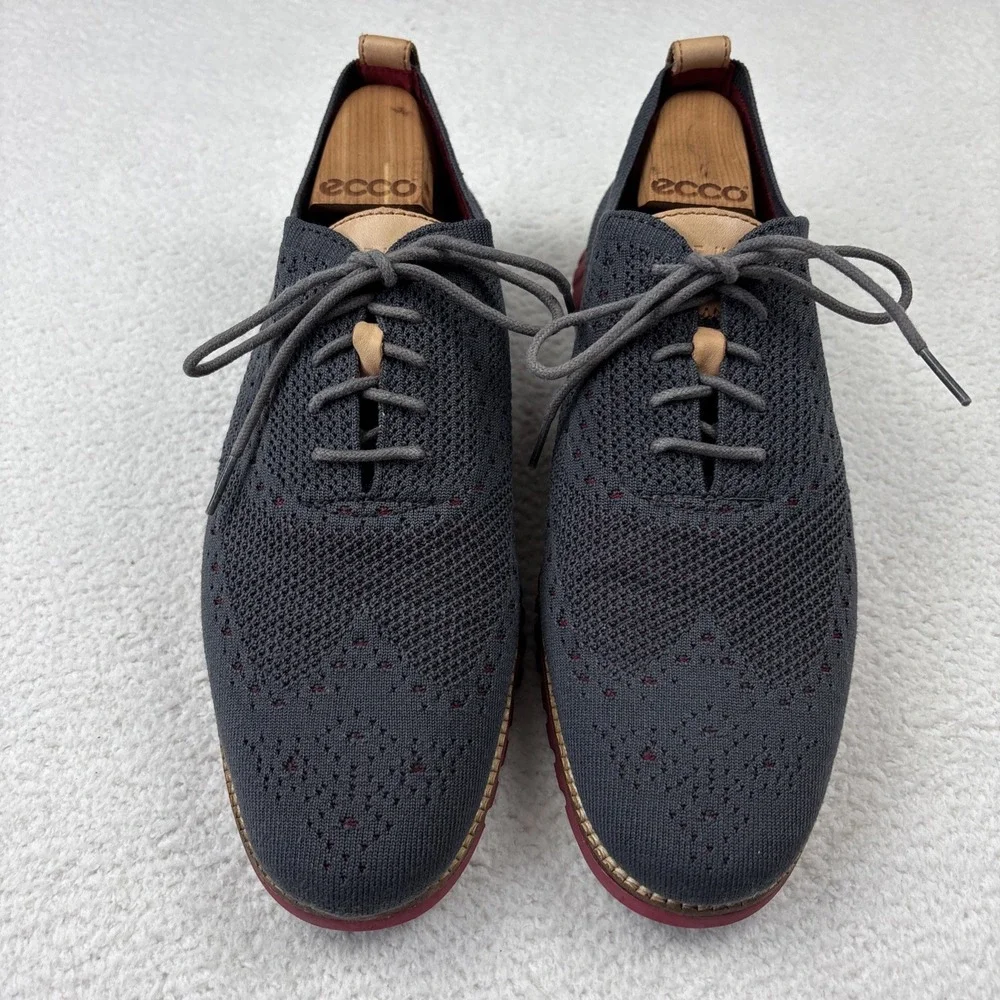 COLE HAAN 'Original Grand Wingtip Oxfords' Mens Size 11 Gray Sneaker Dress Shoes